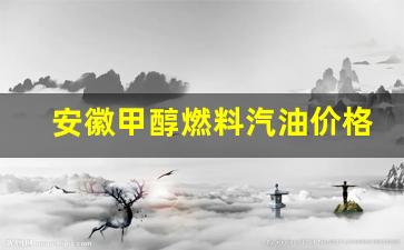 安徽甲醇燃料汽油价格走势-安徽甲醇燃料汽油价格